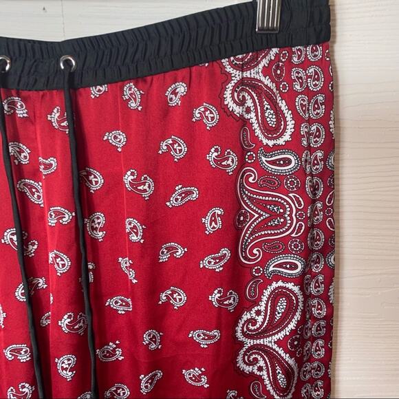 Michael Korda Red Handkerchief sleep pants Size 8 - Picture 4 of 8